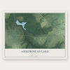Arrowhead Lake, New Jersey map print, the full design