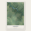 Auburn, New Jersey map print, the full design