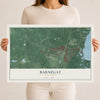 Barnegat, New Jersey map print, 12" x 18" Archival Matte Print mockup