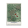 Barrington, New Jersey map print, 12" x 18" Archival Matte Print mockup