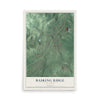Basking Ridge, New Jersey map print, 12" x 18" Archival Matte Print mockup