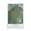Beachwood, New Jersey map print, 12" x 18" Archival Matte Print mockup