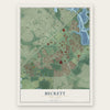 Beckett, New Jersey map print, the full design