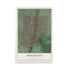 Bergenfield, New Jersey map print, 12" x 18" Archival Matte Print mockup