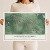 Borough of Berlin, New Jersey map print, 12" x 18" Archival Matte Print mockup
