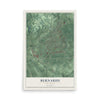 Bernards, New Jersey map print, 12" x 18" Archival Matte Print mockup