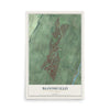 Bloomfield, New Jersey map print, 12" x 18" Archival Matte Print mockup