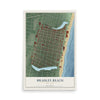 Bradley Beach, New Jersey map print, 12" x 18" Archival Matte Print mockup