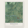 Bridgeville, New Jersey map print, the full design