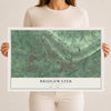 Bridgewater, New Jersey map print, 12" x 18" Archival Matte Print mockup