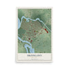 Brooklawn, New Jersey map print, 12" x 18" Archival Matte Print mockup