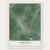 Burleigh, New Jersey map print, the full design