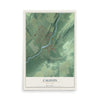 Califon, New Jersey map print, 12" x 18" Archival Matte Print mockup