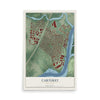 Carteret, New Jersey map print, 12" x 18" Archival Matte Print mockup