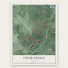 Cedar Knolls, New Jersey map print, the full design