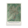 Borough of Chatham, New Jersey map print, 12" x 18" Archival Matte Print mockup