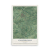 Chesterfield, New Jersey map print, 12" x 18" Archival Matte Print mockup