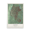 Clifton, New Jersey map print, 12" x 18" Archival Matte Print mockup