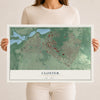 Closter, New Jersey map print, 12" x 18" Archival Matte Print mockup