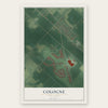 Cologne, New Jersey map print, the full design