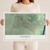 Cresskill, New Jersey map print, 12" x 18" Archival Matte Print mockup