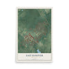 East Hanover, New Jersey map print, 12" x 18" Archival Matte Print mockup