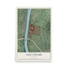 East Newark, New Jersey map print, 12" x 18" Archival Matte Print mockup