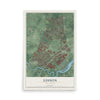 Edison, New Jersey map print, 12" x 18" Archival Matte Print mockup
