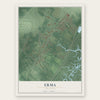 Erma, New Jersey map print, the full design