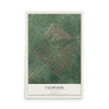 Fanwood, New Jersey map print, 12" x 18" Archival Matte Print mockup