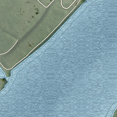 Close-up 2 of the Fieldsboro, New Jersey map artwork