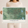 Florham Park, New Jersey map print, 12" x 18" Archival Matte Print mockup