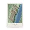 Fort Lee, New Jersey map print, 12" x 18" Archival Matte Print mockup