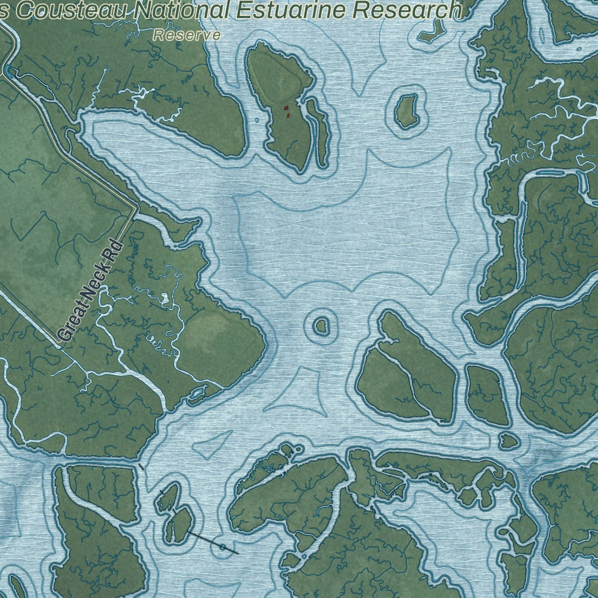 Close-up 1 of the Galloway, New Jersey map artwork