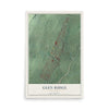 Glen Ridge, New Jersey map print, 12" x 18" Archival Matte Print mockup