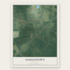 Gouldtown, New Jersey map print, the full design