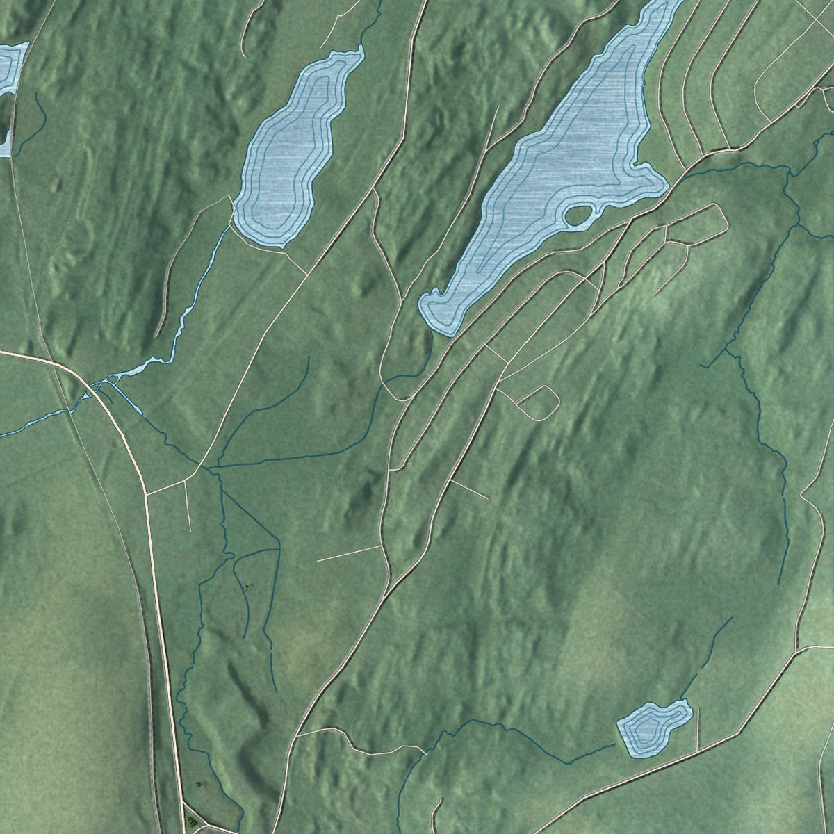 Close-up 2 of the Green, New Jersey map artwork