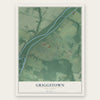 Griggstown, New Jersey map print, the full design