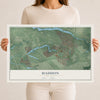 Haddon, New Jersey map print, 12" x 18" Archival Matte Print mockup