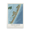 Harvey Cedars, New Jersey map print, 12" x 18" Archival Matte Print mockup