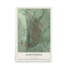 Hawthorne, New Jersey map print, 12" x 18" Archival Matte Print mockup