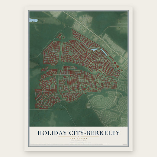 Holiday City-Berkeley, New Jersey map print, the full design