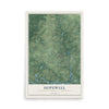 Hopewell, New Jersey map print, 12" x 18" Archival Matte Print mockup