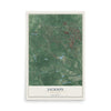 Jackson, New Jersey map print, 12" x 18" Archival Matte Print mockup