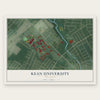 Kean University, New Jersey map print, the full design