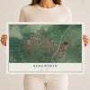 Kenilworth, New Jersey map print, 12" x 18" Archival Matte Print mockup