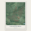 Lafayette Mills, New Jersey map print, the full design
