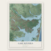 Lake Riviera, New Jersey map print, the full design
