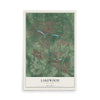 Lakewood, New Jersey map print, 12" x 18" Archival Matte Print mockup