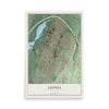 Leonia, New Jersey map print, 12" x 18" Archival Matte Print mockup